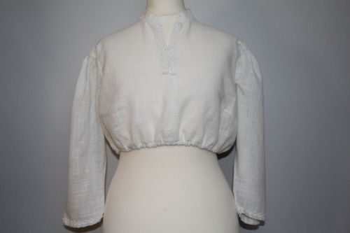 Vintage - Dirndl - Bluse Gr. 42 hochgeschlossen (gebraucht)
